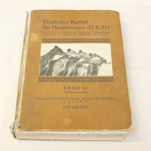 Deutsches Kartell fur Hundewesen (D.K.H) Zuchtbuch des Allgemeinen Deutschen Winhundklubs, Band VI Jubiläumausgabe 1931 und 1932
